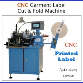 YS-6000 cnc label cutting and folding machine with ultrasonic cutter