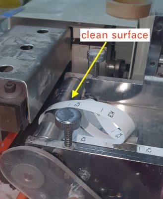 clean feeding roller surface