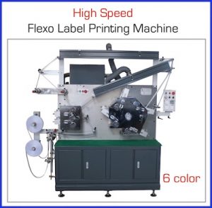 YS-RB42 high speed flexo label printing machine photopolymer